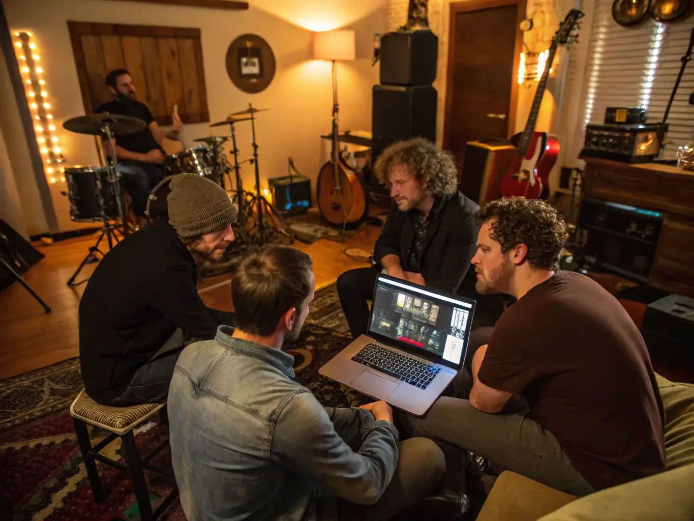 An image of a diverse group of music industry professionals networking at a BLACKSANDS ASSOCIATION event, highlighting the organization's role in connecting the music ecosystem.